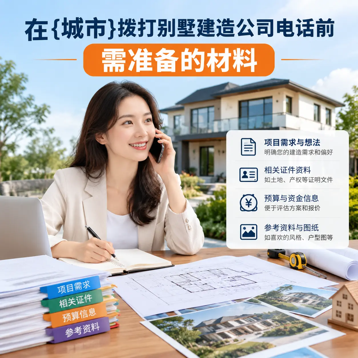 在黔东南拨打别墅建造公司电话前需准备的材料