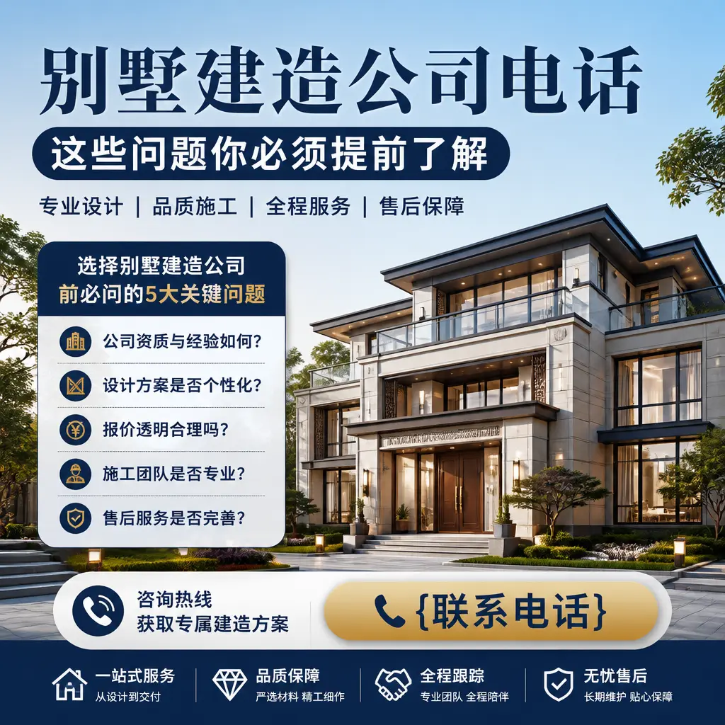 黔东南别墅建造公司电话，这些问题你必须提前了解